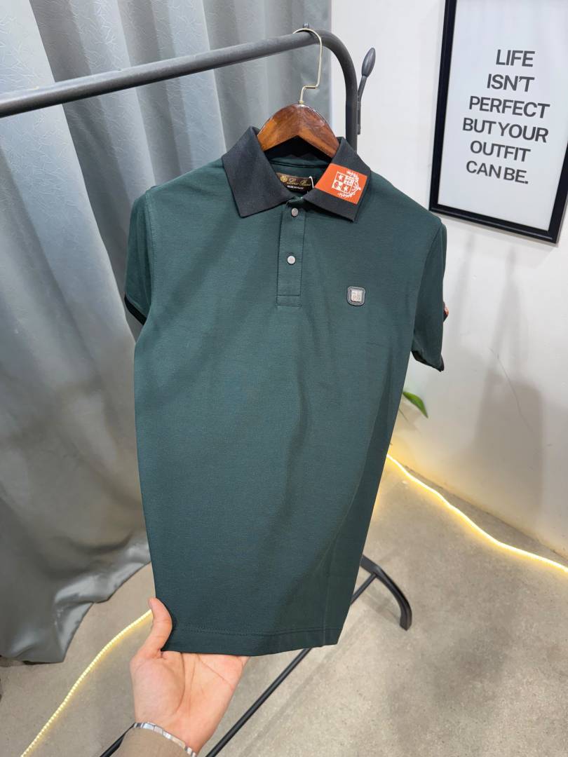 Loro piana bottle green imported luxury box pack Polo tshirt