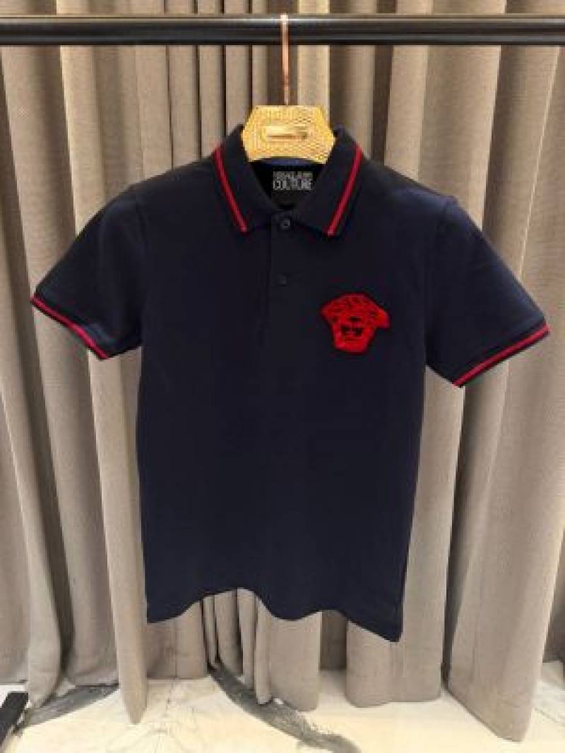 Versace_impoted polo tshirt Navy blue