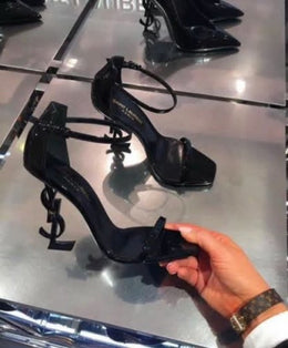 Saint laurent ysl heels all black