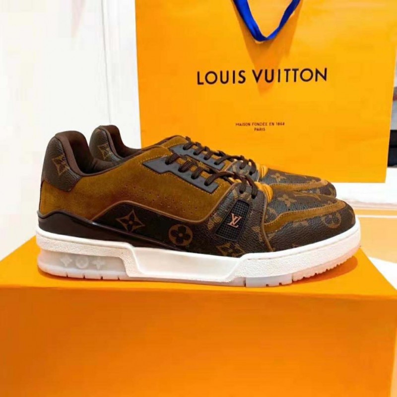 Lv Trainer Sneaker Monogram eclipse Brown Fix