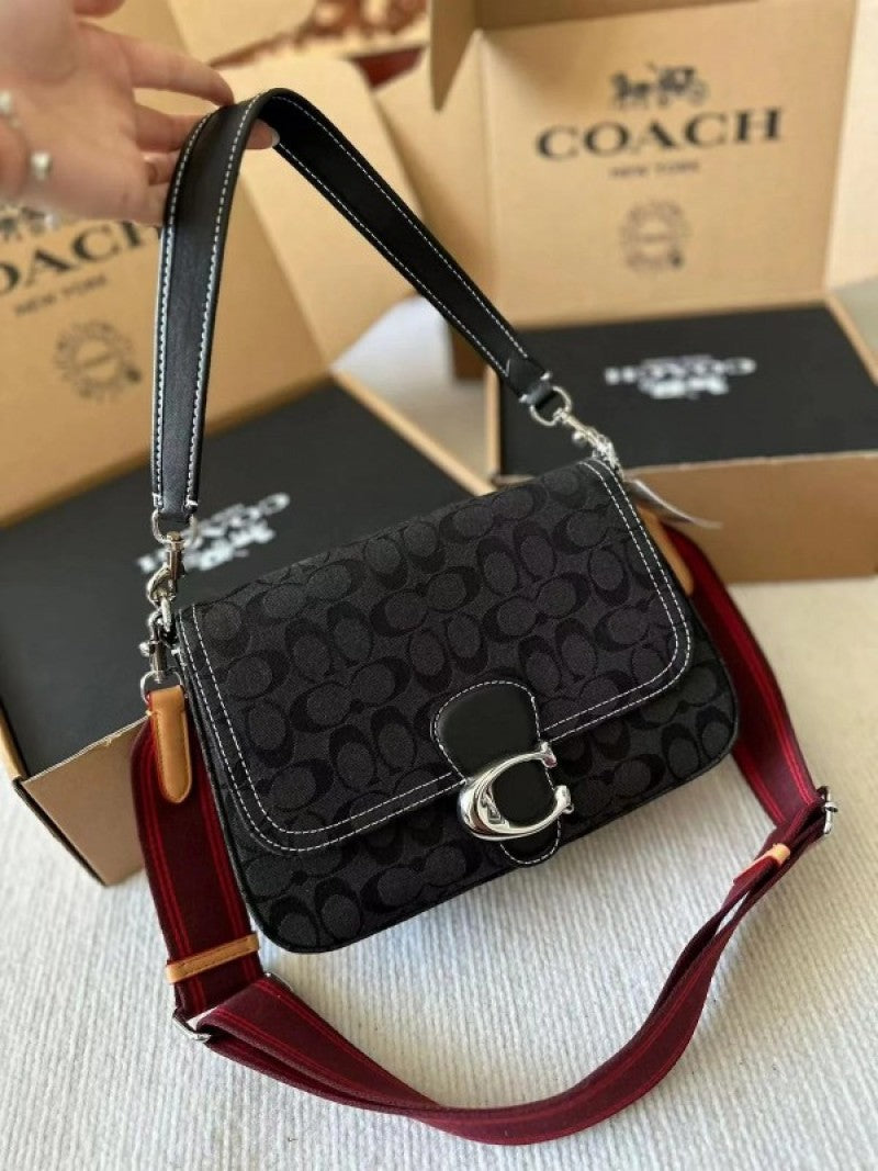 Coach_Soft_Tabby_Premium_Quality_Shoulder_Bag_With_OG_Magnetic_Box_&_Dust_Bag_&_2_Belts_(Black-643)