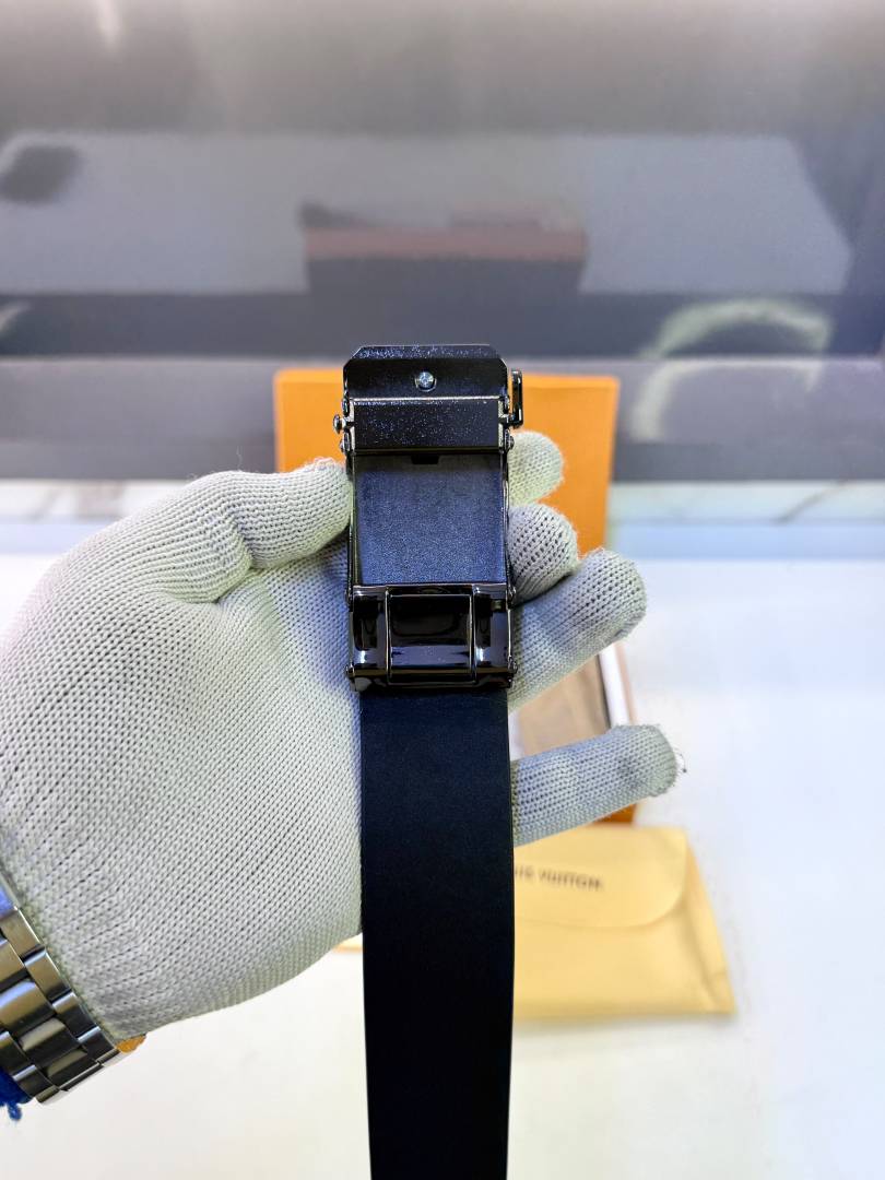 Lv_Loui Brown Black Wallet Belt Combo Fa 1091