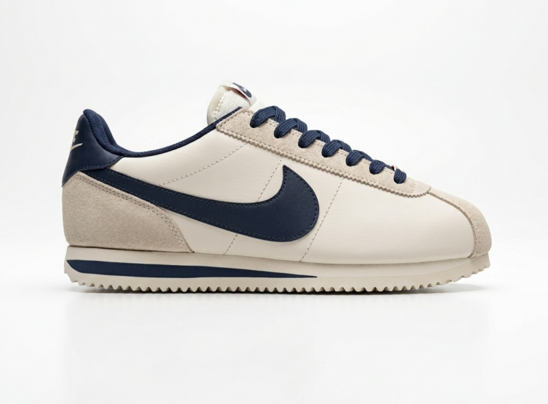 Nike CORTEZ WHITE BLUE WITH SUEDE