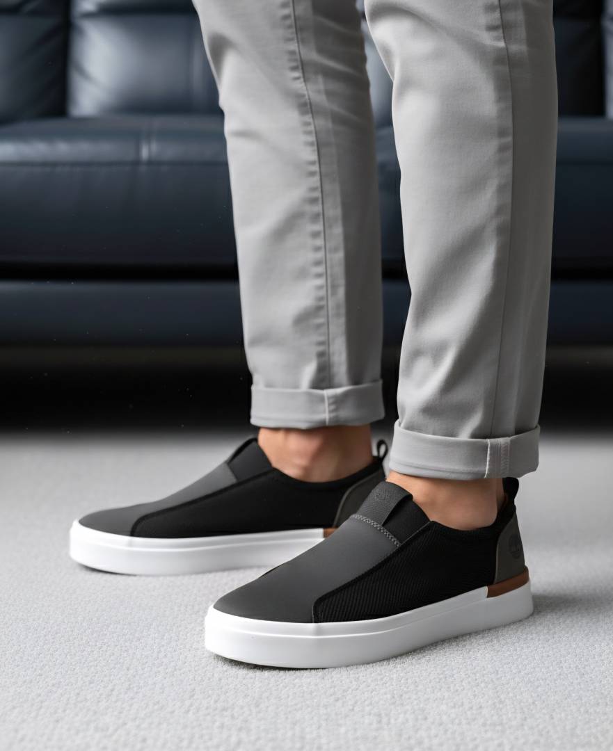TIMBERLAND SLIP ON SNEAKER BLACK GREY