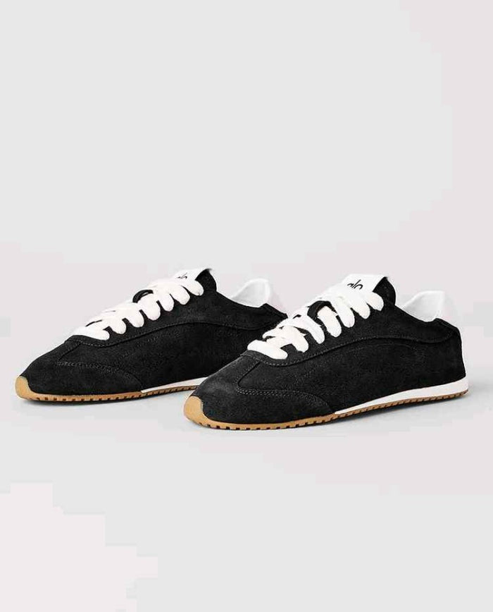 Alo Yoga Sunset Suede Sneakers Black style idea