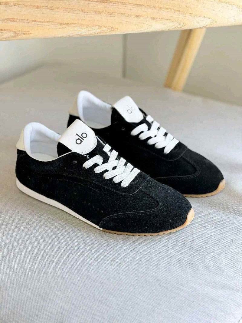 Alo Yoga Sunset Suede Sneakers Black