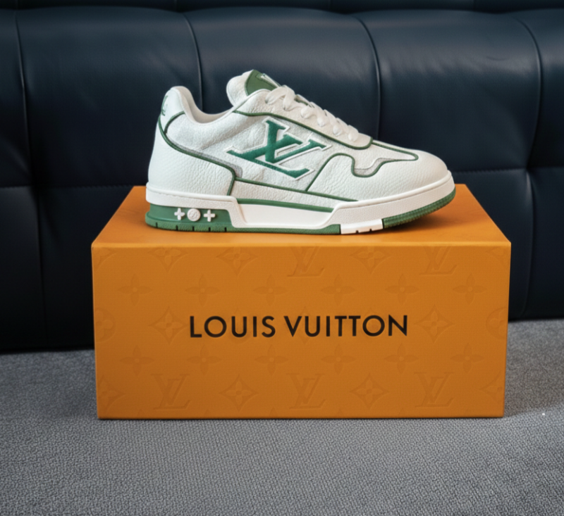 Louis Vuitton TRAINER 2026 WHITE GREEN