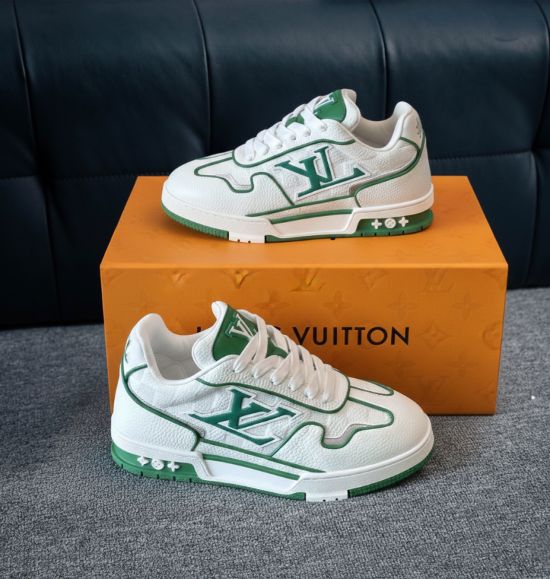 Louis Vuitton TRAINER 2026 WHITE GREEN