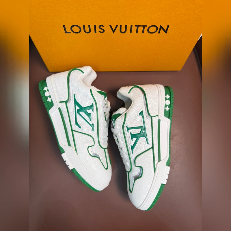 Louis Vuitton TRAINER 2026 WHITE GREEN