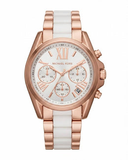 Michael kors bradshaw two tone White Dial