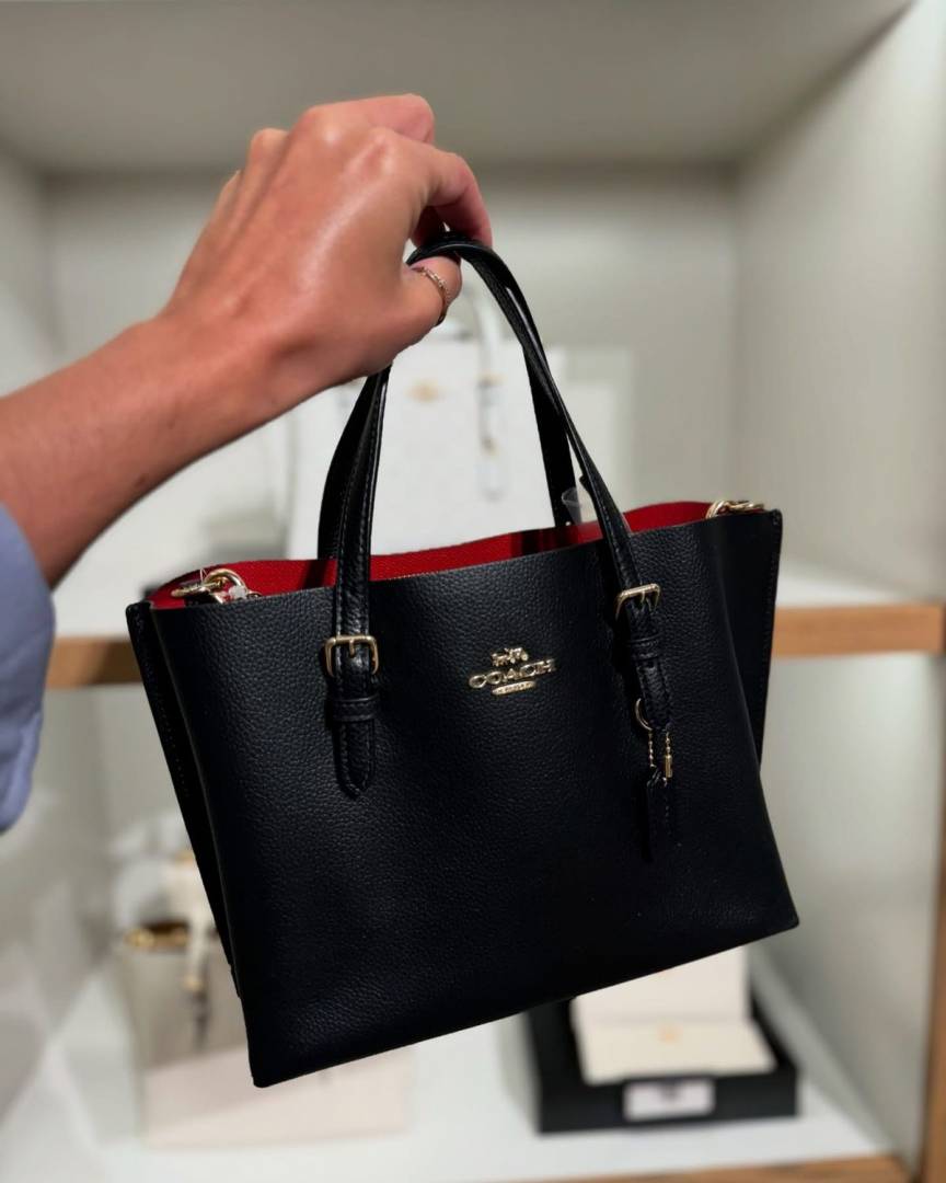 Coach_Mollie_25_Black_Medium_Tote_With_OriginalBox