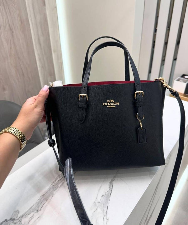 Coach_Mollie_25_Black_Medium_Tote_With_OriginalBox