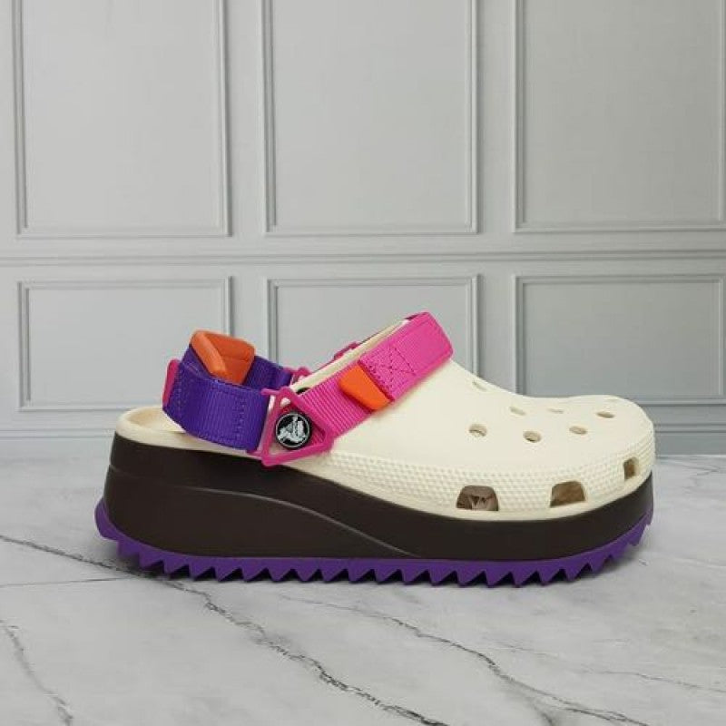 croc classic hiker clogs purple