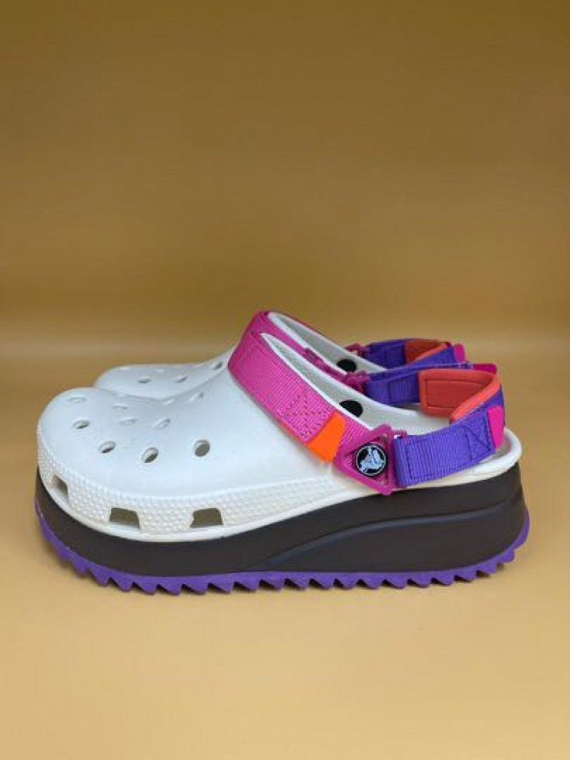 croc classic hiker clogs purple