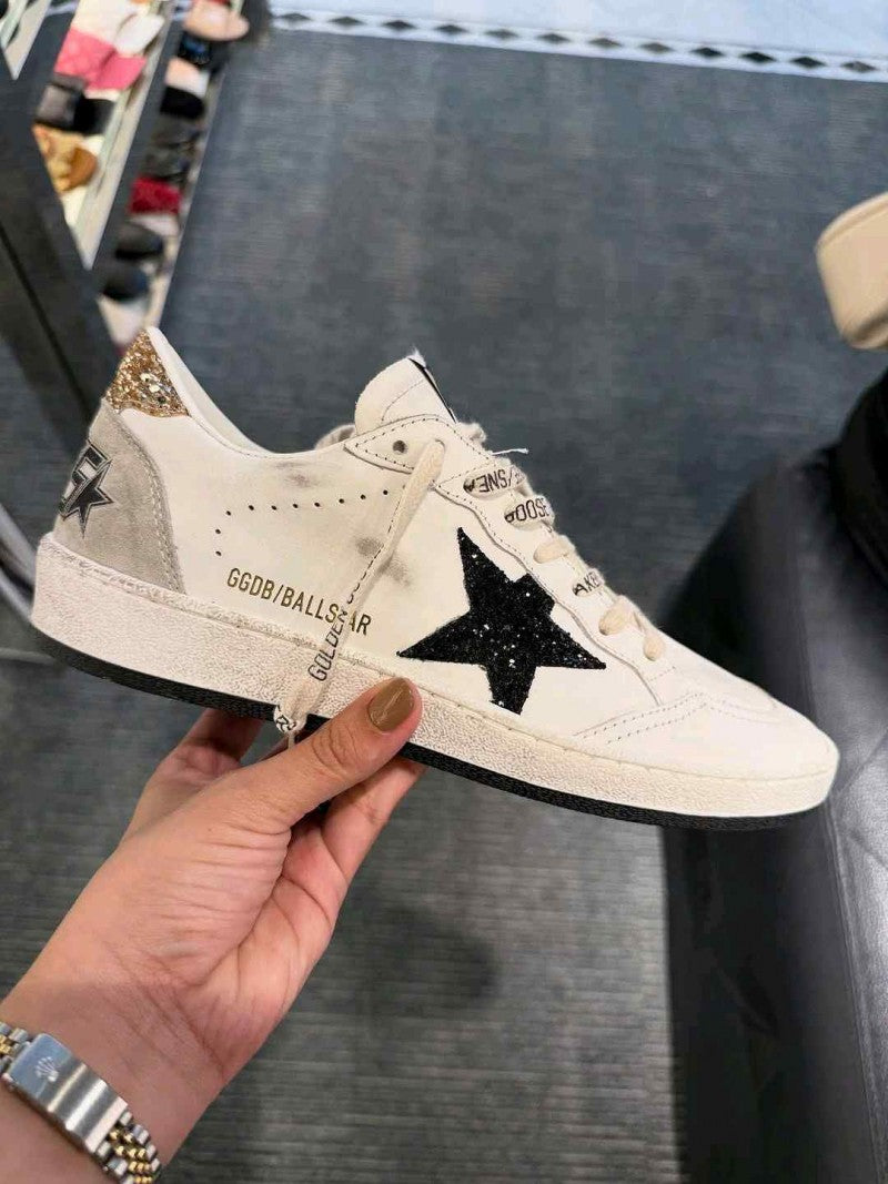 Golden Goose Ball star White Black Gold Ice 5087