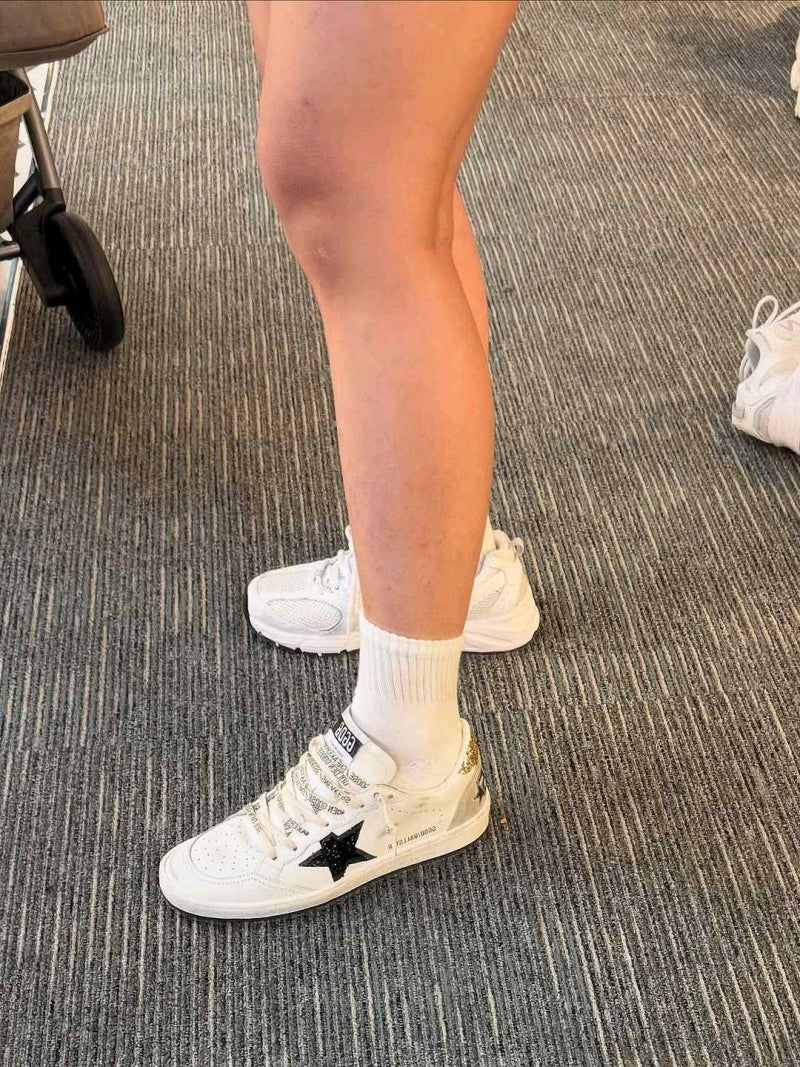 Golden Goose Ball star White Black Gold Ice 5087