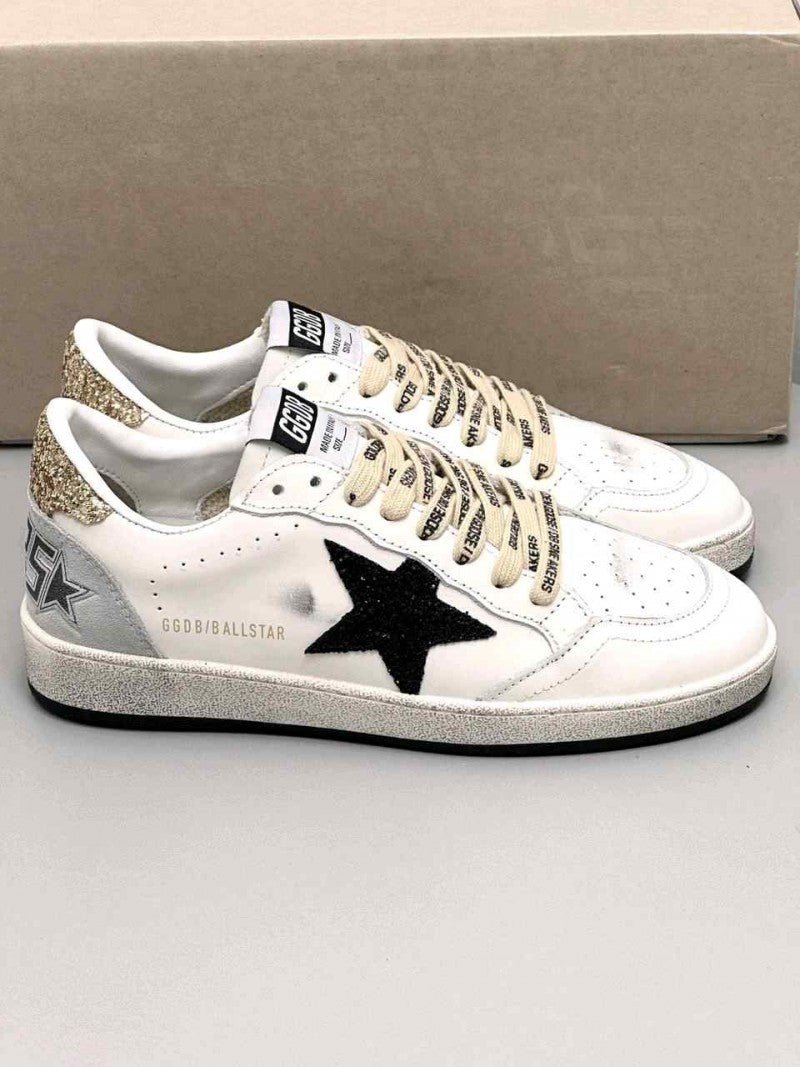 Golden Goose Ball star White Black Gold Ice 5087