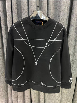 v-uitton imported sweatshirt store article black