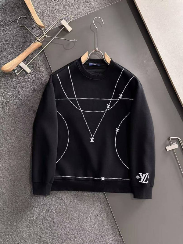 v-uitton imported sweatshirt store article black