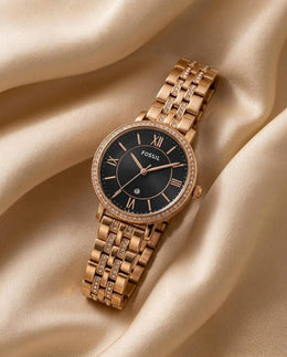 Fossil Jacqueline Rose Gold Black