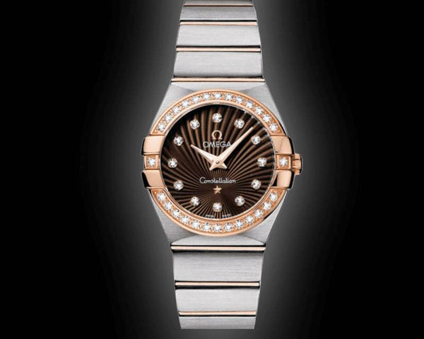Omeg_ga Constellation Quartz luxury watch.