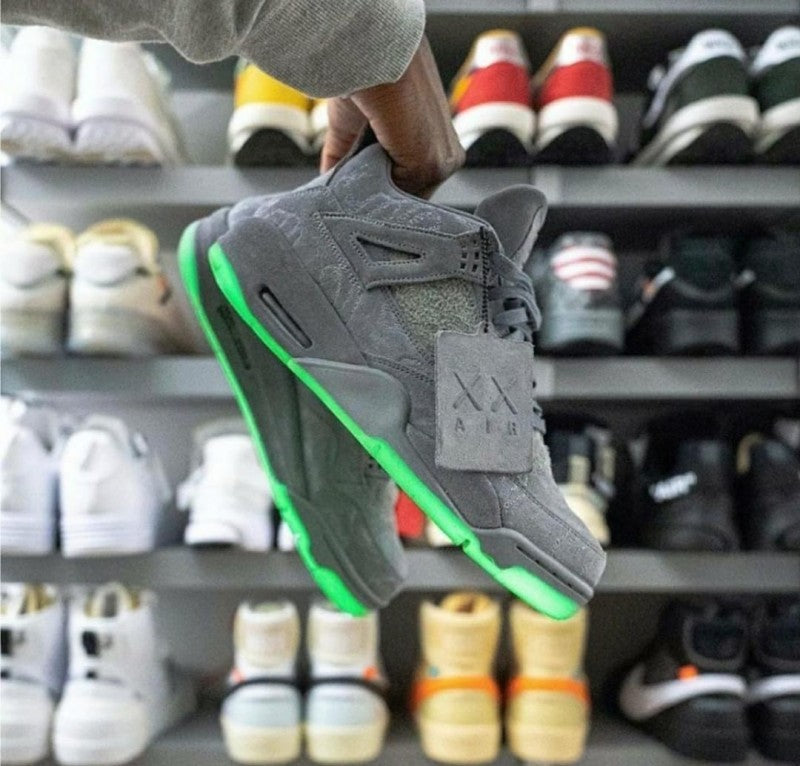 Nike Air Jordan Retro 4 Kaws Grey Semi UA