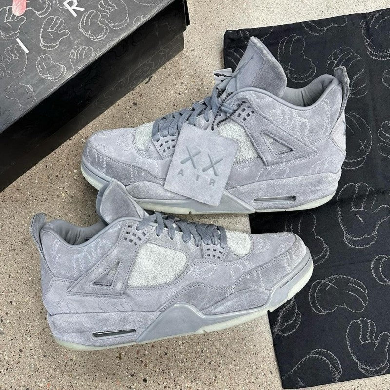 Nike Air Jordan Retro 4 Kaws Grey Semi UA