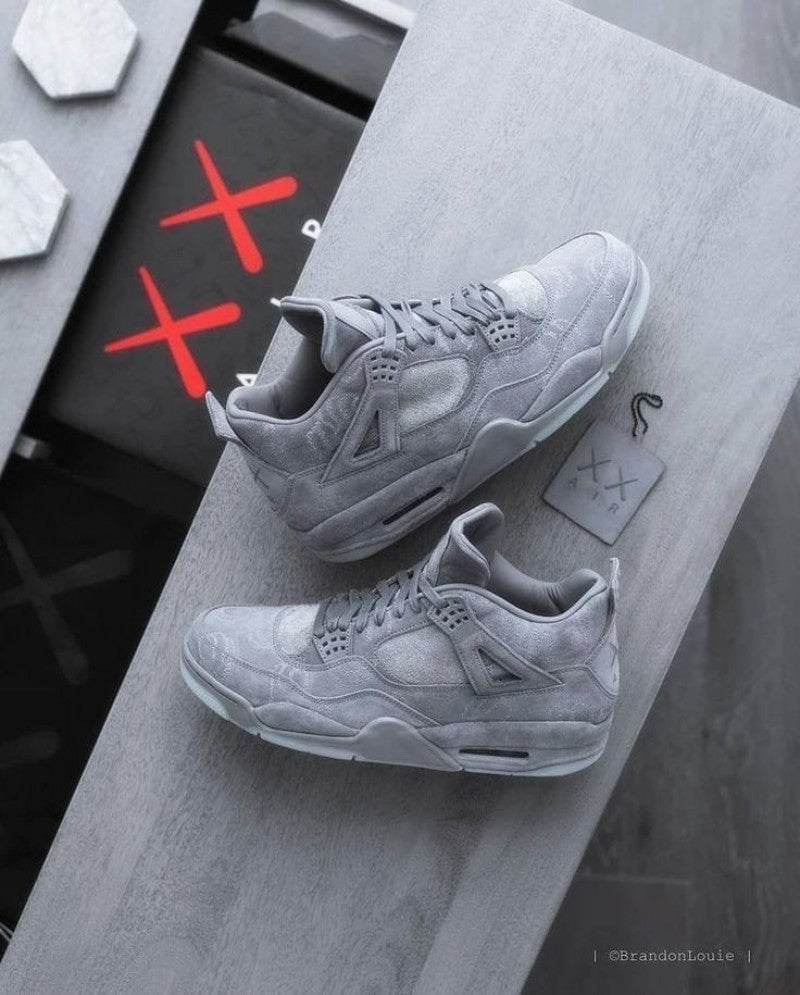 Nike Air Jordan Retro 4 Kaws Grey Semi UA