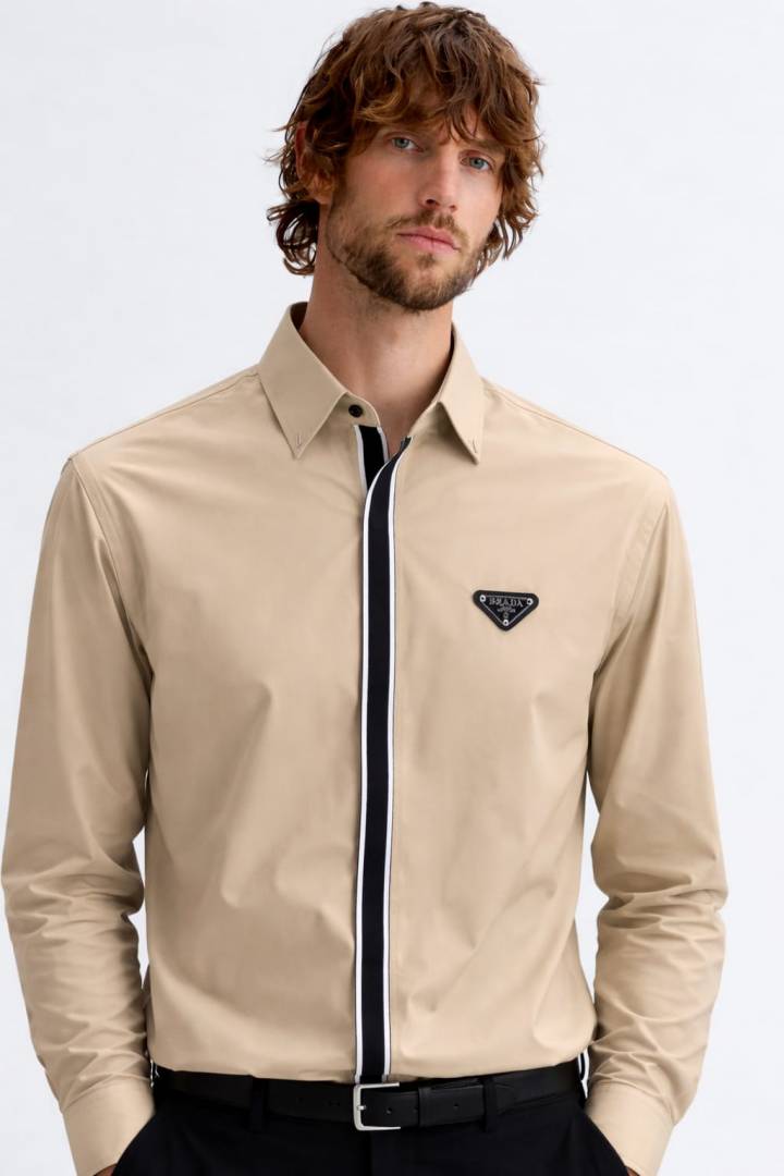 Prada IMPORTED STORE ARTICLE DIAMOND CHINA SHIRT