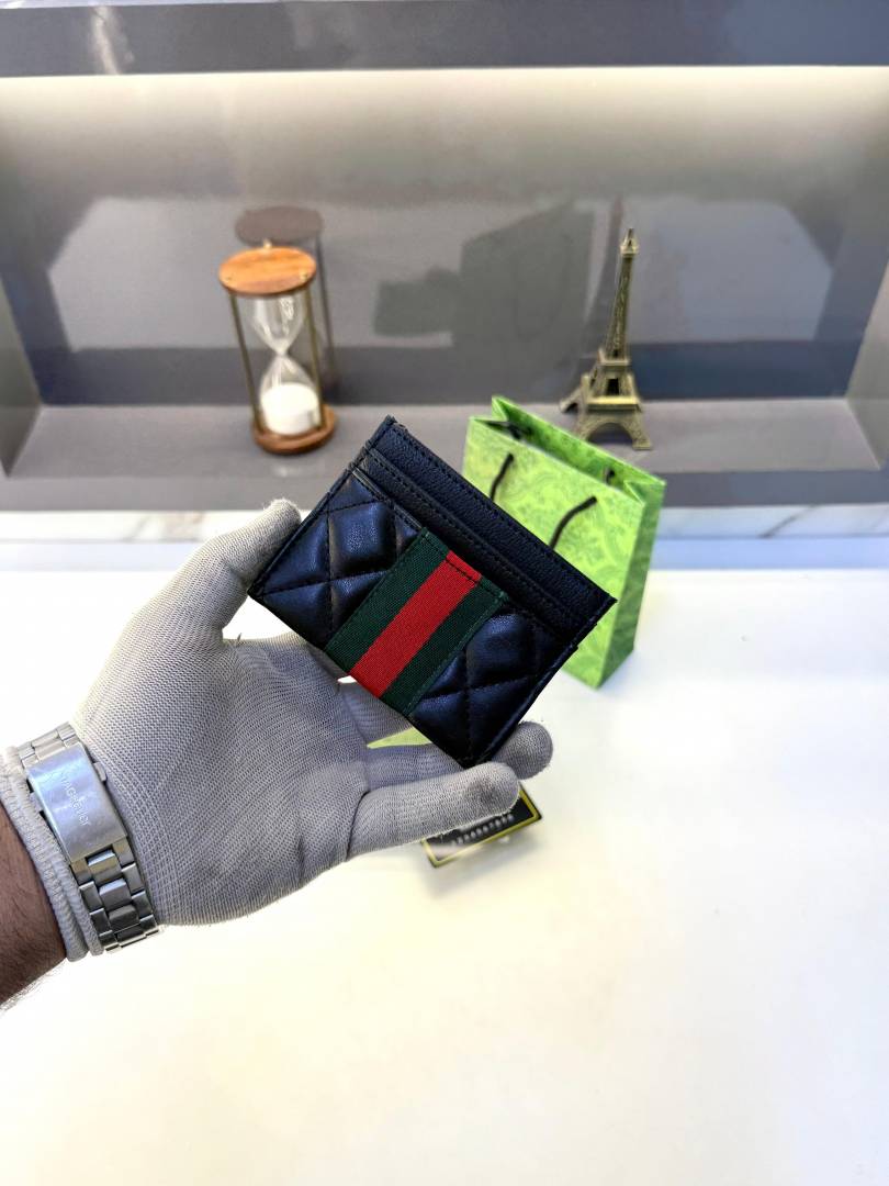 Gucci Black Card Holder Fa 531