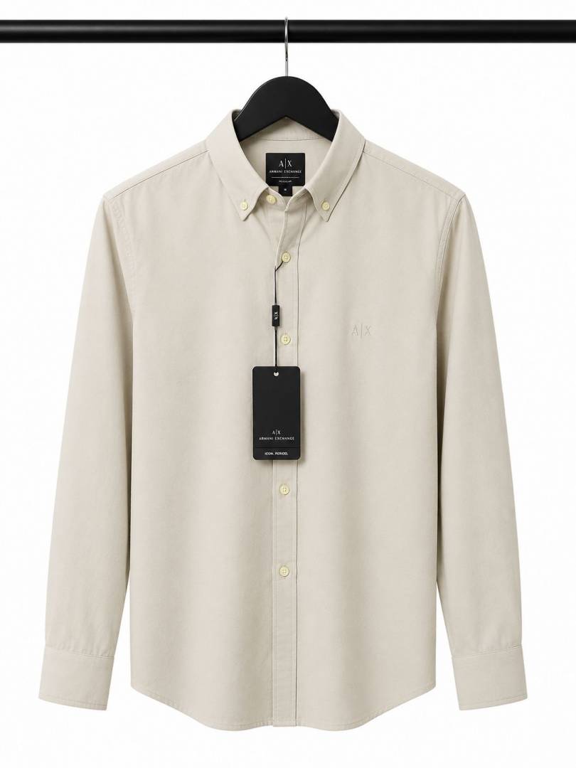 Armani Exchang e Premium Polycotton Silk Shirts 2444.