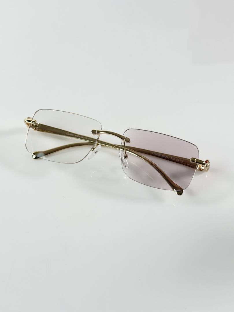 Cartier 1026 Gold Brown Day Night Color Changing Glass