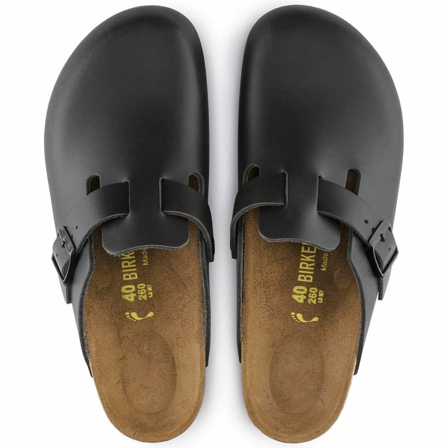 Birkenstock Boston Black Leather
