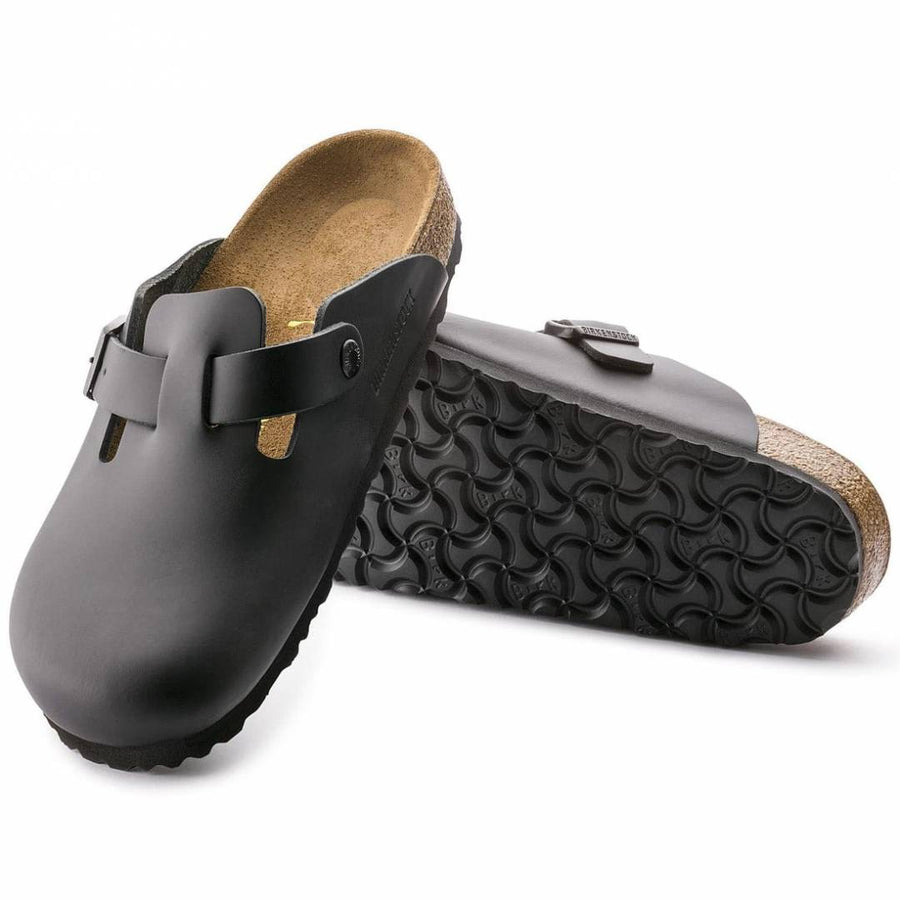 Birkenstock Boston Black Leather