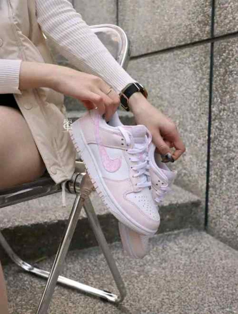 Nike sb dunk pink pasleiy for womens 510