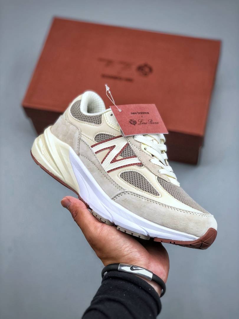 Lora Piana x New Balence 990 v6 Beige