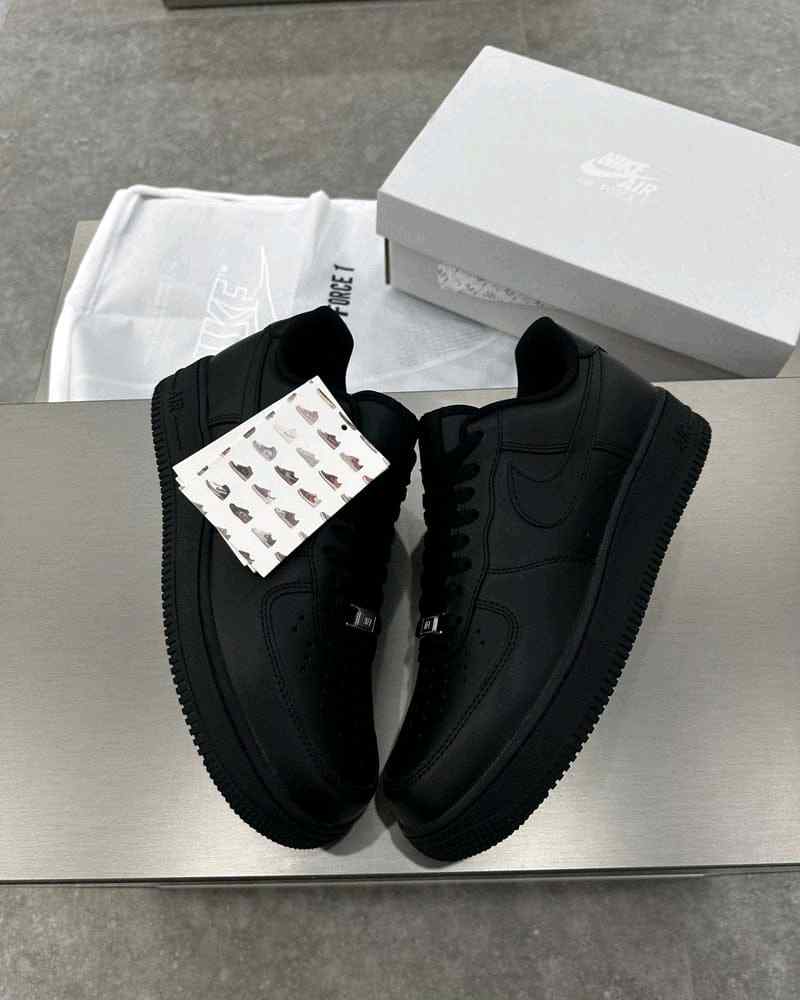 Nike Airforce 1 Black 1st Leather semi UA 1061