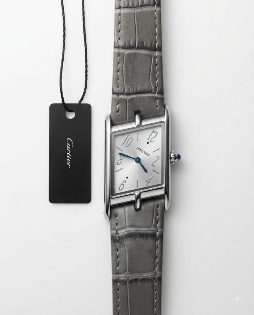 Cartier Tank Asymmetric Gray silver Dail