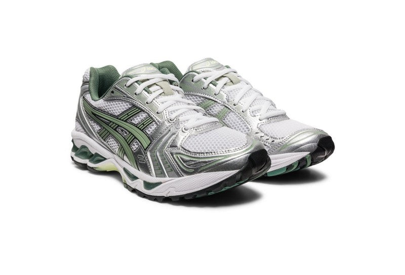 Asics gel kayano 14 white pure silver slate grey sage