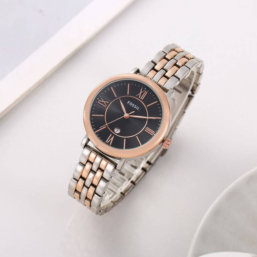 Fossil Jacqueline 2Ton-Copper-Black