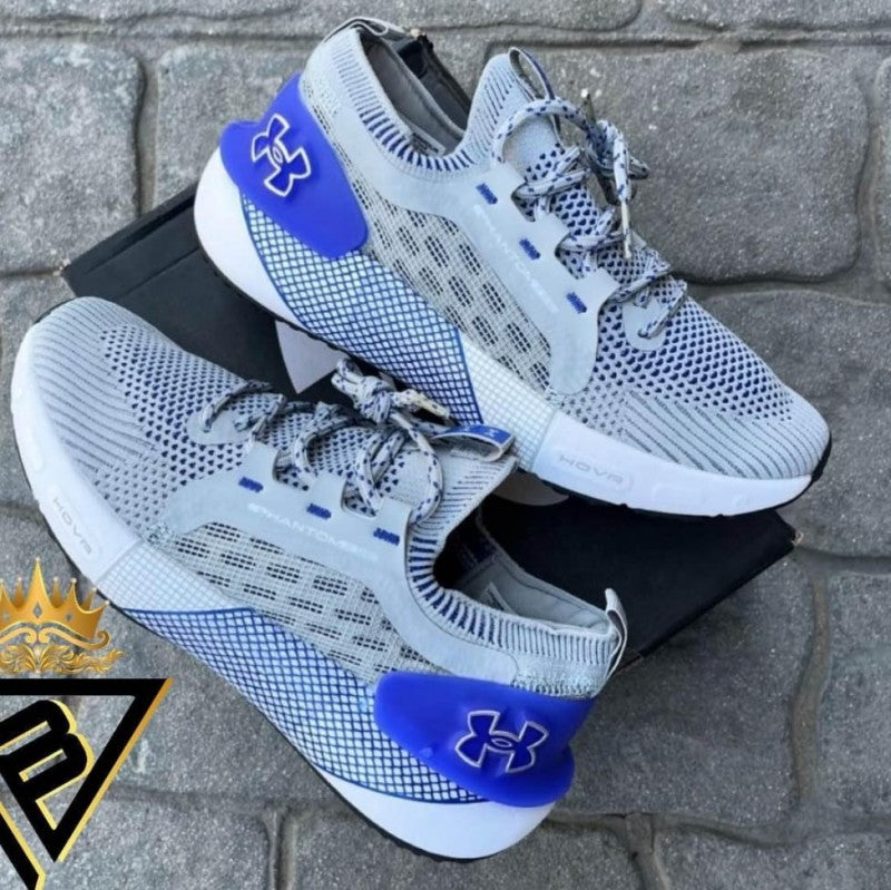 Under Armor Hovr Phantom 3 White Grey Blue--