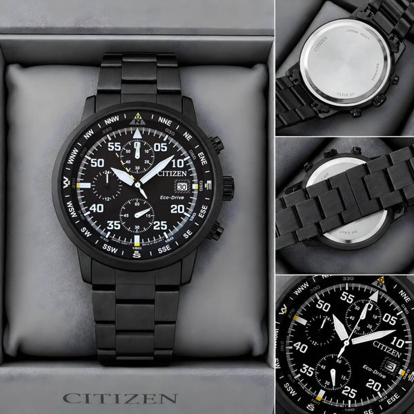 Citizen Mens Eco-Drive Aviator Chronograph