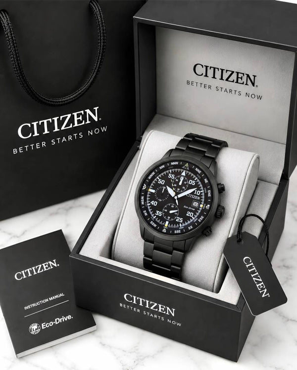 Citizen Mens Eco-Drive Aviator Chronograph