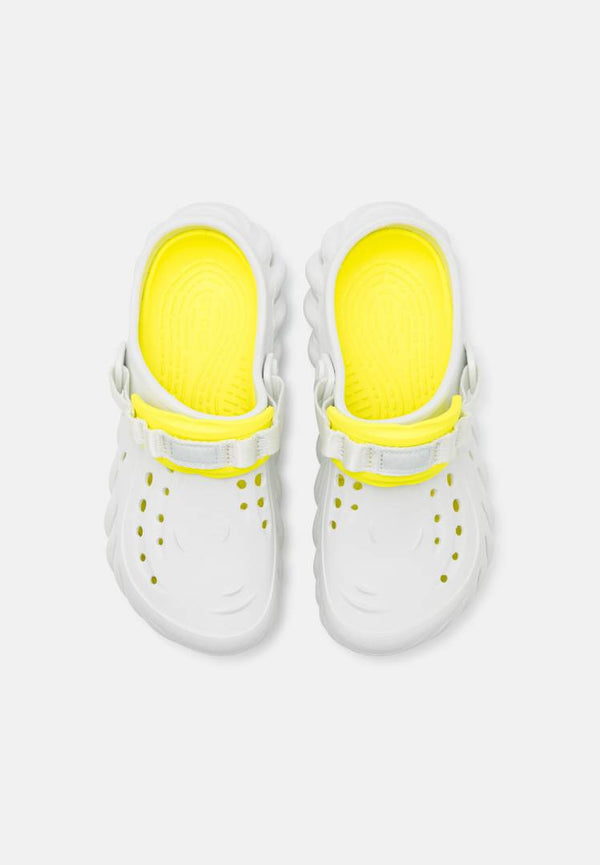 Croc Echo Clogs Moonlight Cream Yellow With Og Box Carry Bag