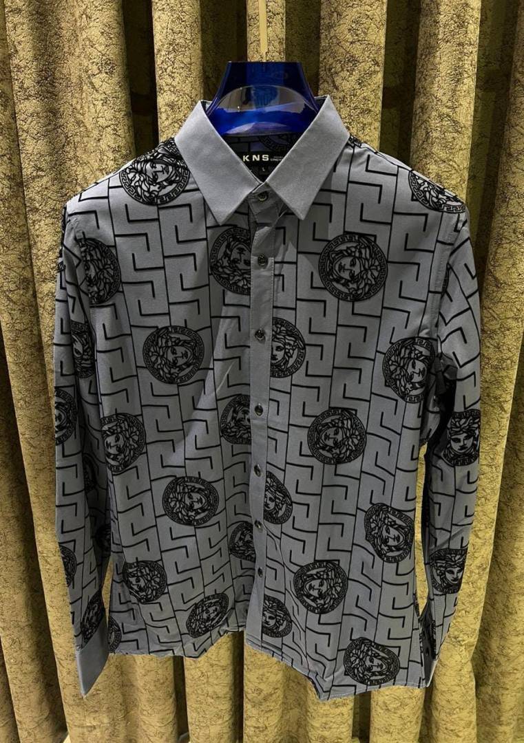 Versace IMPORTED STORE ARTICLE DIAMOND CHINA SHIRT