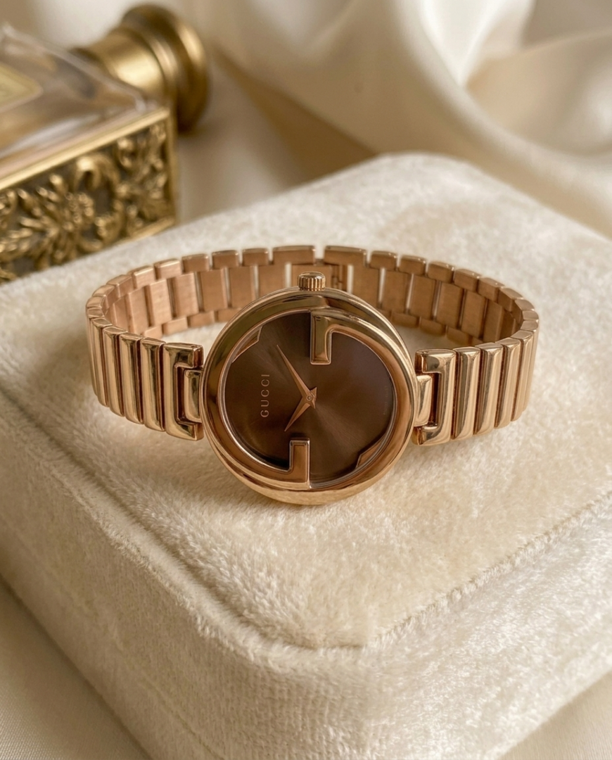 Gucci Interlocking G Plane Ring Brown-Brown
