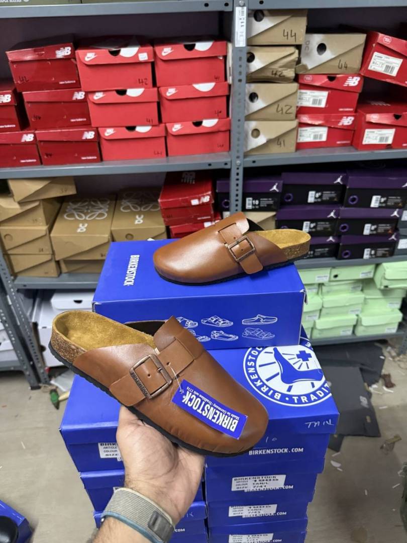 Birkenstock Boston Leather Tan