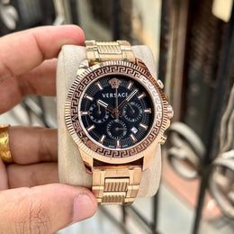 Versace Greca Action Chronograph copper black