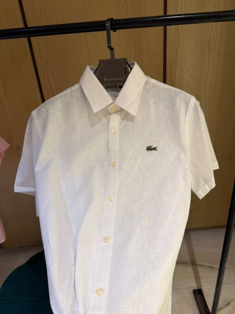 Lacoste IMPORTED STORE ARTICLE linen fabric SHIRT