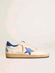 Golden Goose Ball-Star Low White Bluette